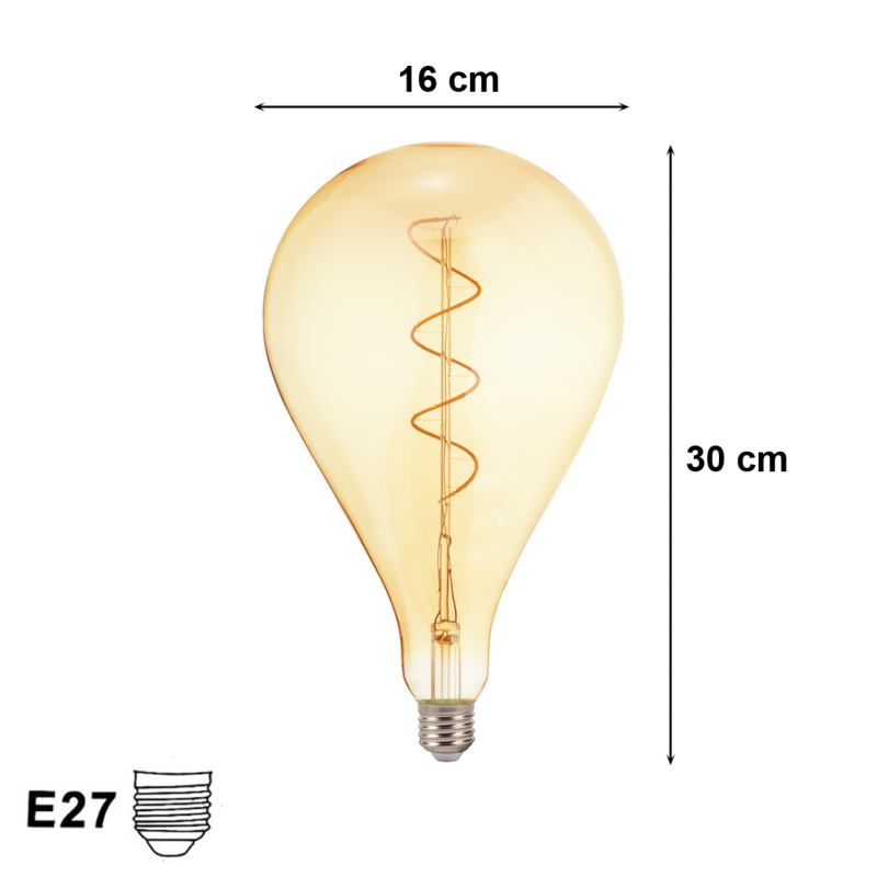 Ampoule LED E27 Filament 8W Montgolfière