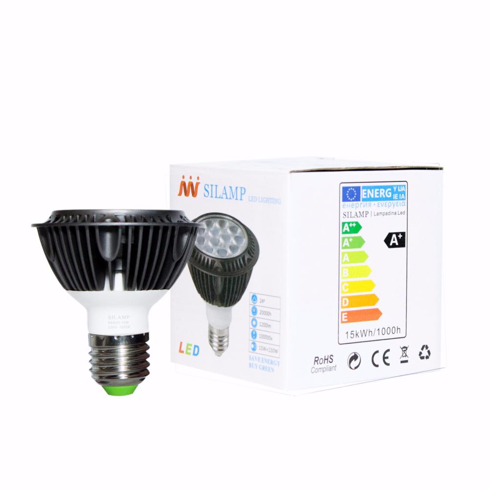 Ampoule LED E27 15W 220V 12LED PAR30 24°