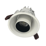 Spot LED Encastrable Orientable Dimmable Rond BLANC/NOIR 9W 120°