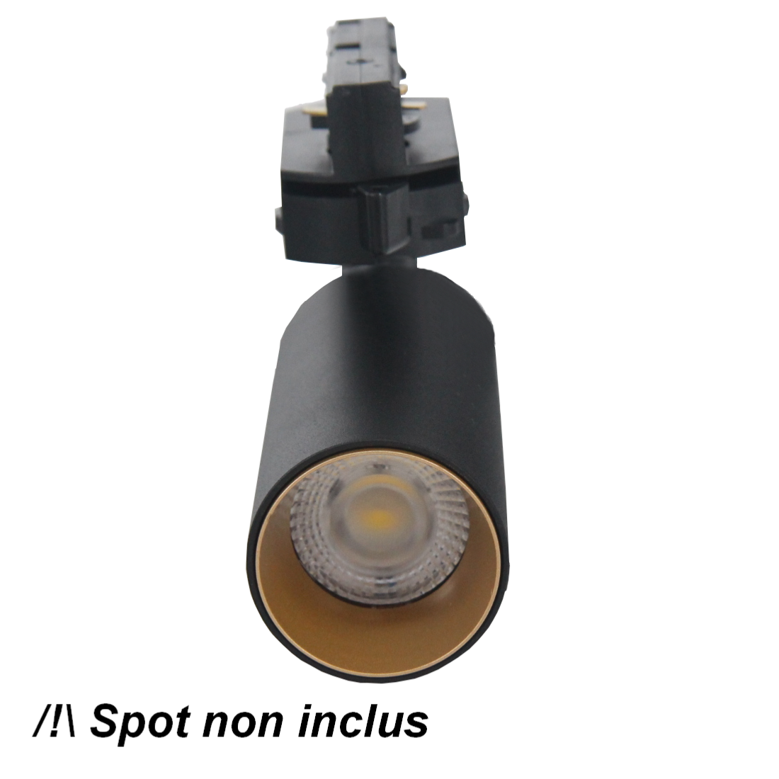 Cadre à Spot DORE pour Spot LED sur rail 6W 38° Monophasé