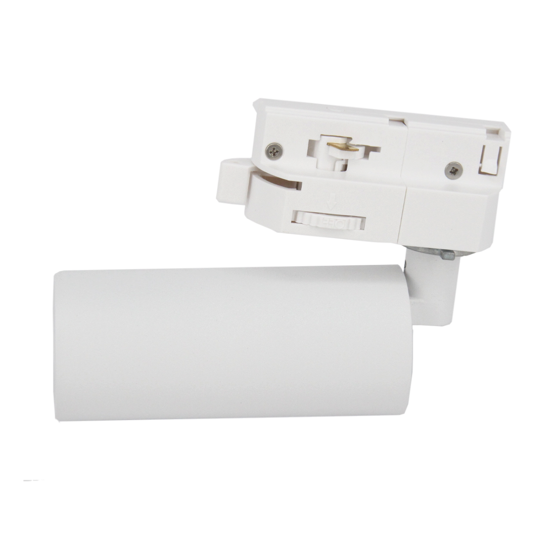 Spot LED sur rail 6W 38° Monophasé BLANC