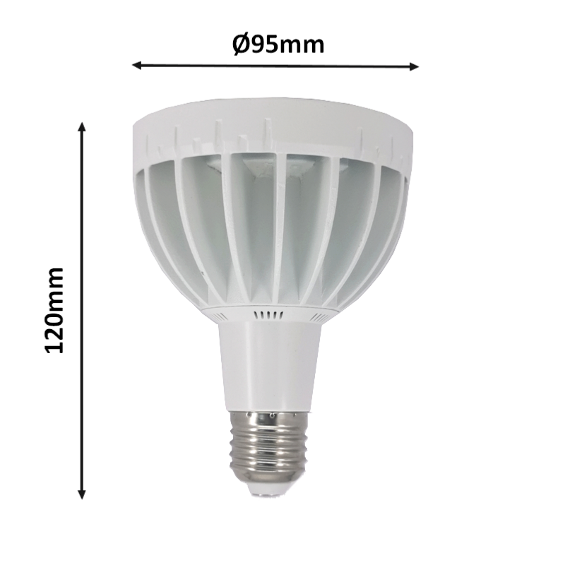Ampoule LED E27 Blanche 35W 220V PAR30 30LED