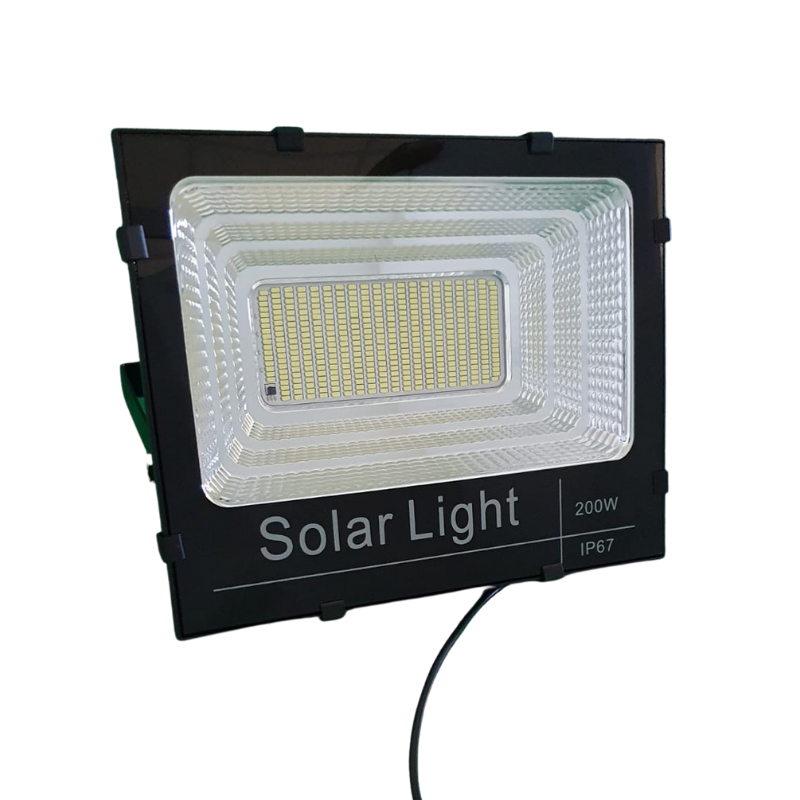 Projecteur Solaire LED 30W IP65 Dimmable avec Détecteur (Panneau Solaire + Télécommande Inclus)