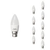 Ampoule LED B22 6W 220V C37 180° (Pack de 10)