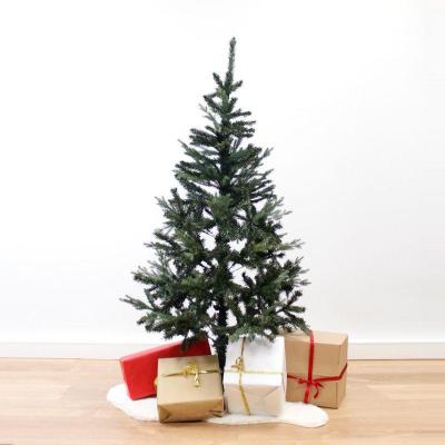 Sapin Artificiel Réaliste Vert 150cm avec 400 têtes, pied métal