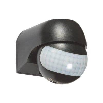Détecteur de Mouvement étanche 180° IP44 Noir