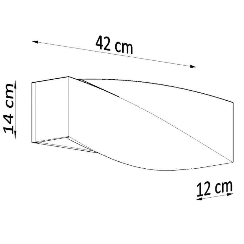 Applique Murale Céramique Blanc Rectangle pour Ampoule E27