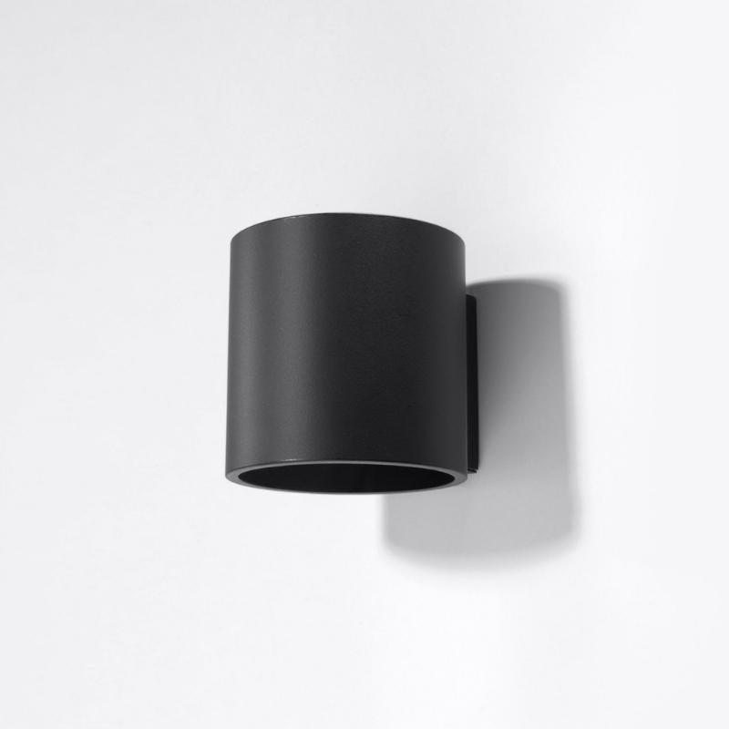 Applique Murale Cylindre Noir pour Ampoule G9
