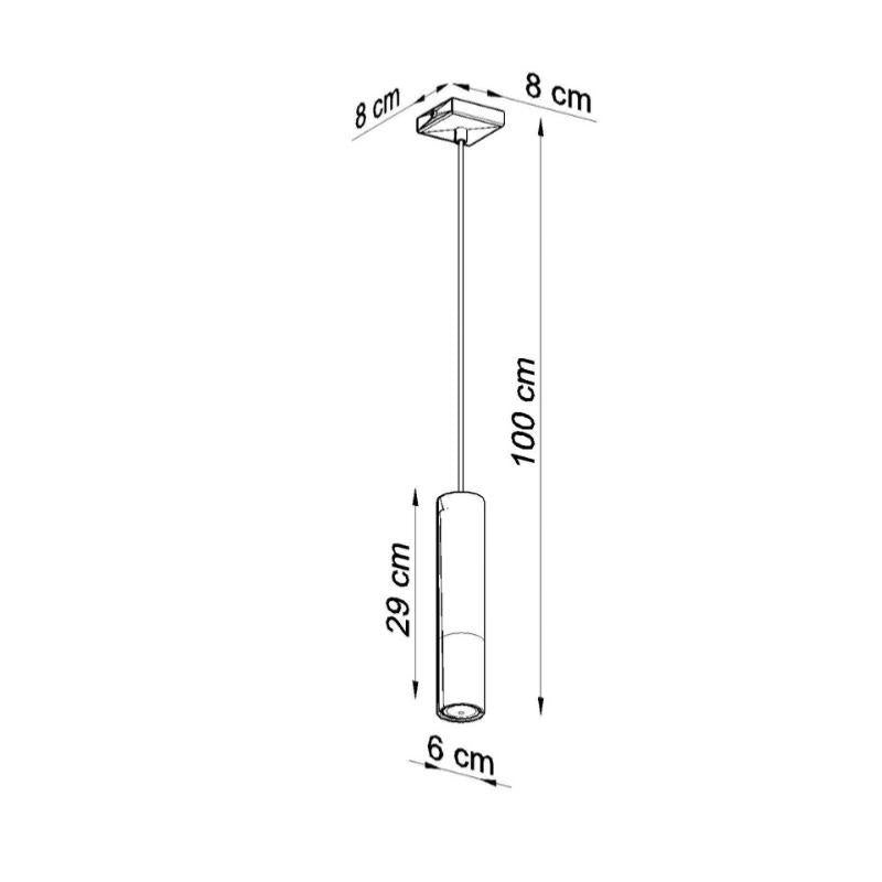 Suspension Lampe Noir Or pour Ampoule GU10