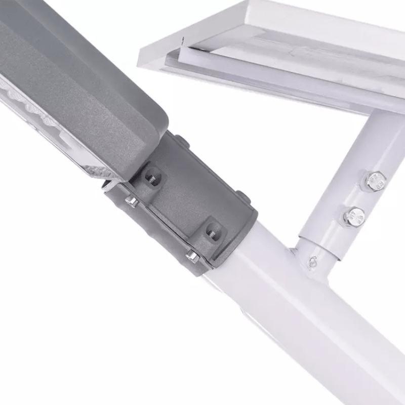 Luminaire LED urbain solaire 30W IP65 Dimmable (Barre métallique + télécommande incluses)