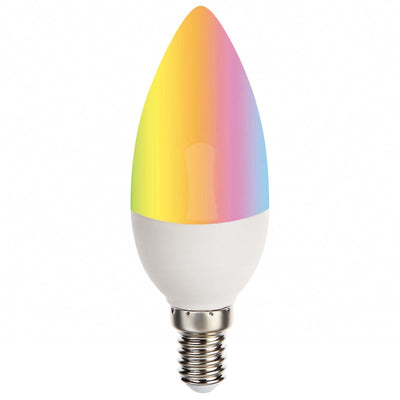Ampoule LED Connectée WiFi E14 5.5W RGBW C37