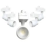 Spot LED sur Rail 15W Multi-angle COB Monophasé BLANC (Pack de 5)