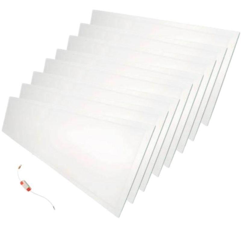 Panneau LED 120x30 48W BLANC (Pack de 8)