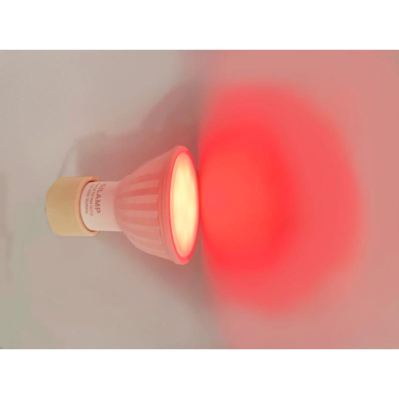 Ampoule LED GU10 7W 220V ROUGE