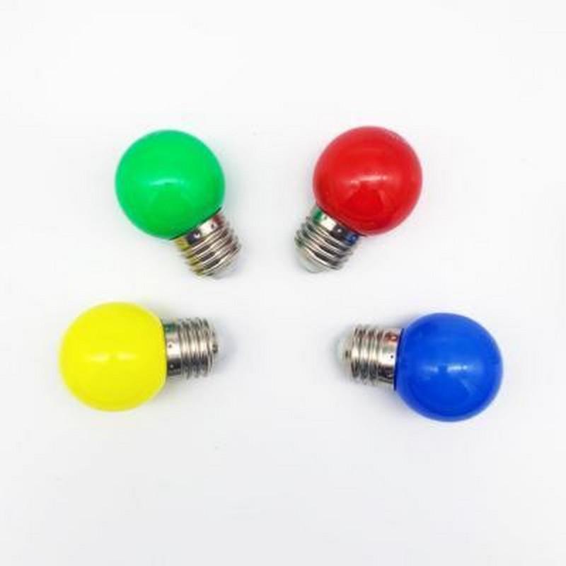 Ampoule LED E27 1W G45 Multicolore (Pack de 10)