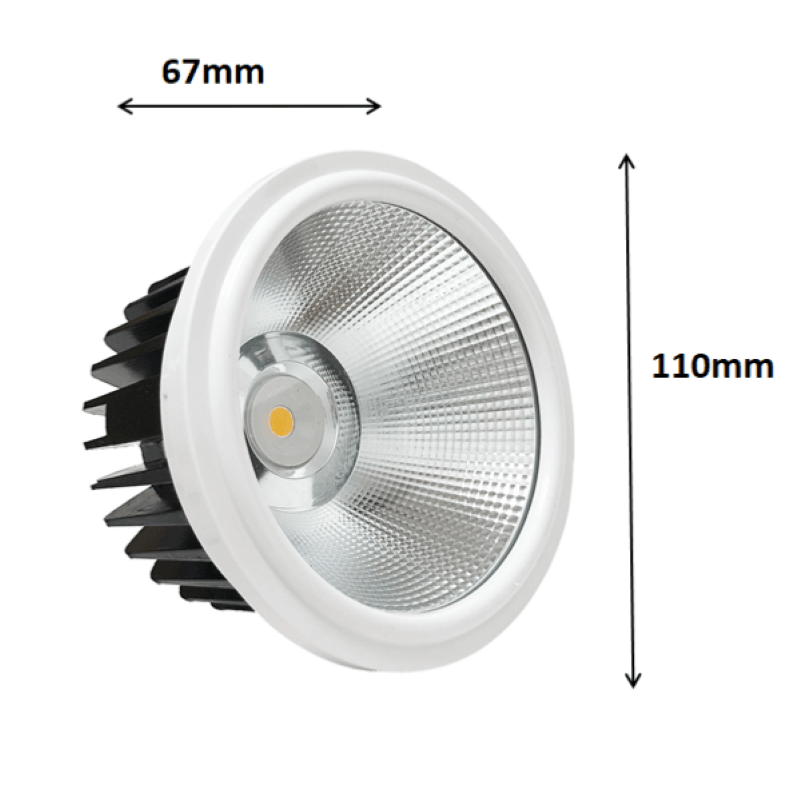 Ampoule LED 20W AR111 COB Rond (Pack de 10) - Silamp France