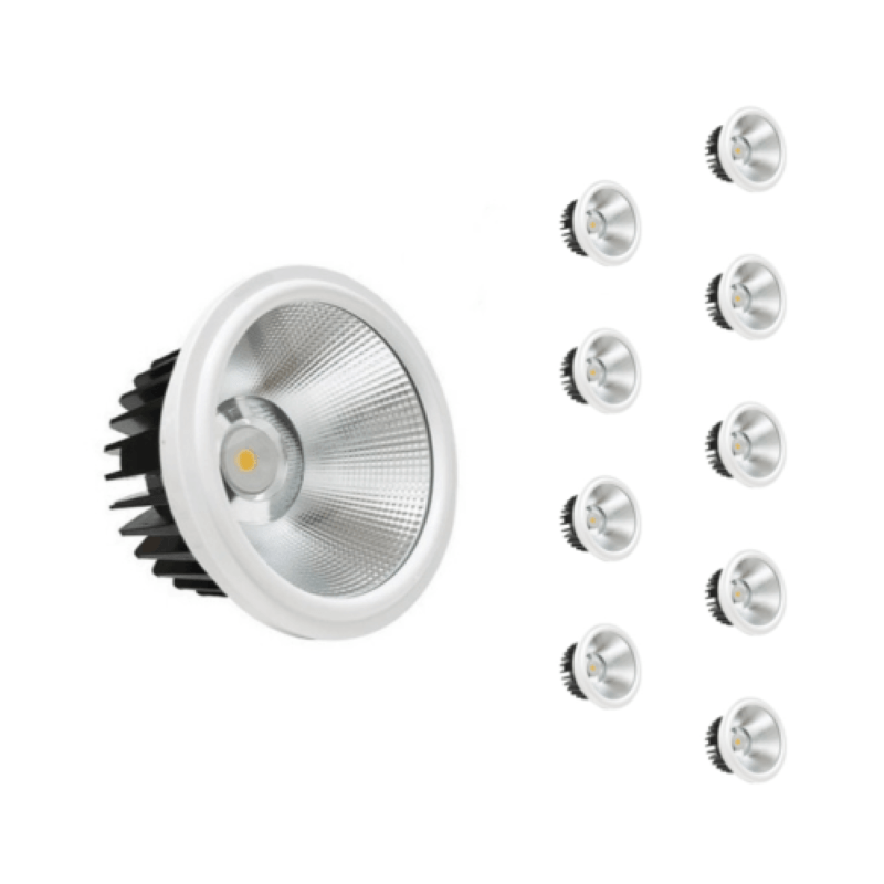 Ampoule LED 20W AR111 COB Rond (Pack de 10) - Silamp France