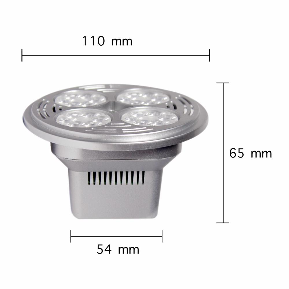 Ampoule LED AR111 30W 220V 80° - Silamp France