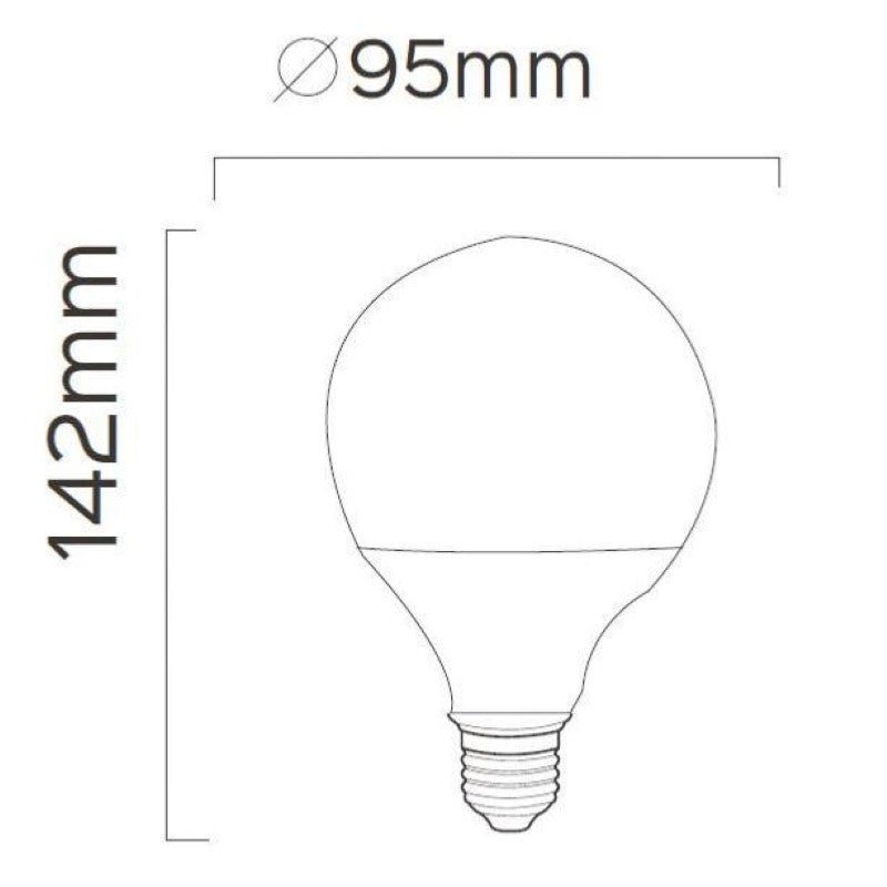 Ampoule LED Connectée WiFi E27 11W G95 RGBW - Silamp France