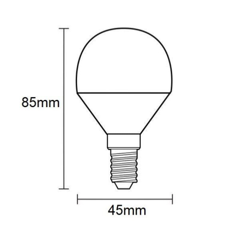 Ampoule LED E14 4W 220V G45 240° - Silamp France
