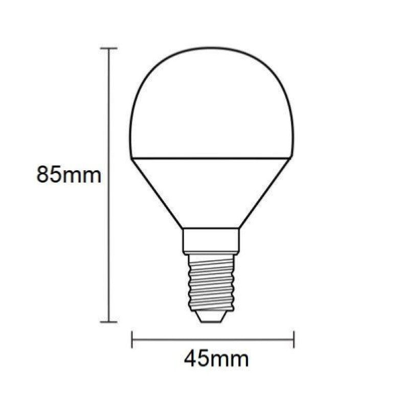 Ampoule LED E14 4W 220V G45 240° (Pack de 10) - Silamp France