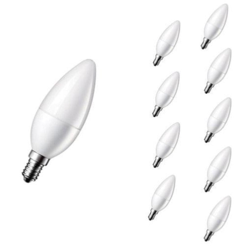 Ampoule LED E14 6W 220V C37 180° Dimmable (Pack de 10) - Silamp France