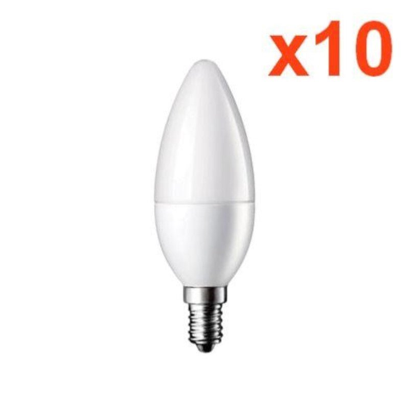 Ampoule LED E14 6W 220V C37 180° Dimmable (Pack de 10) - Silamp France