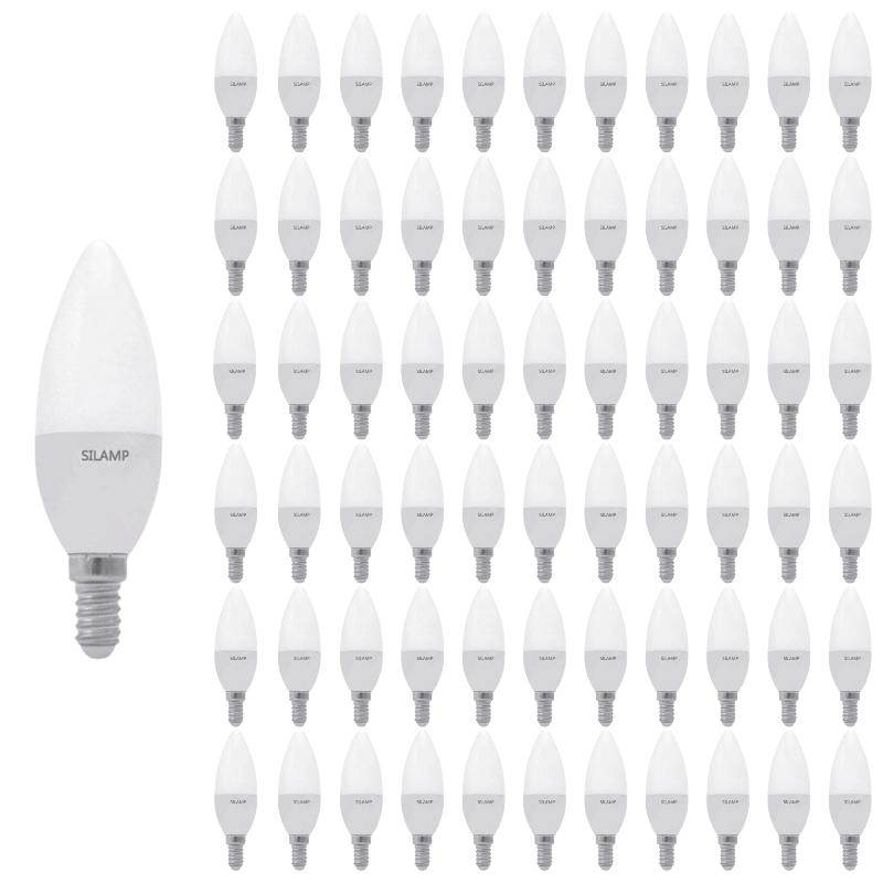 Ampoule LED E14 8W 220V C37 180° (Pack de 100) - Silamp France