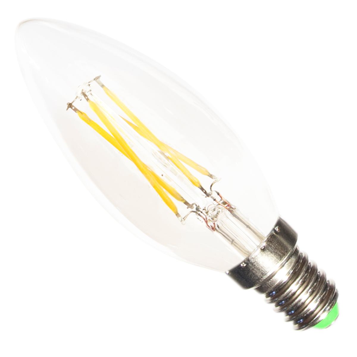 Ampoule LED E14 Filament 6W 220V C35 COB 360° - Silamp France