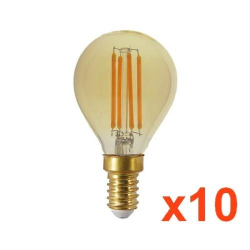 Ampoule LED E14 Filament Dimmable 4W G45 Classique (Pack de 10) - Silamp France