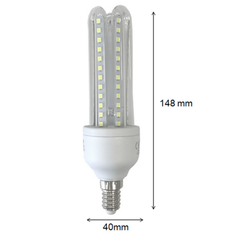 Ampoule LED E14 Lynx 12W 220V 360° CFL - Pack de 10 - Silamp France