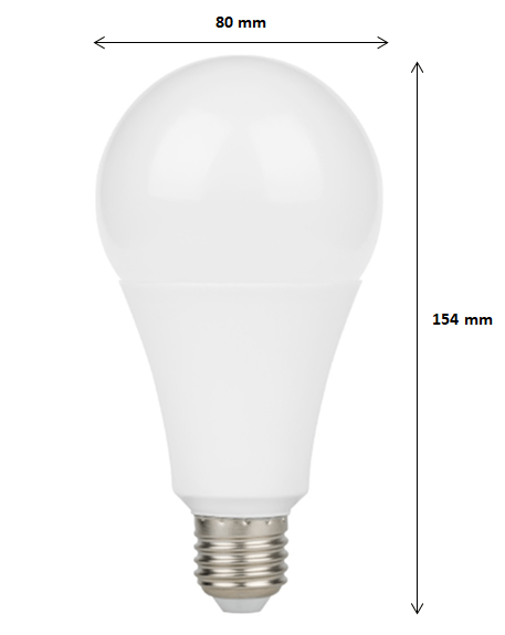 Ampoule LED E27 18W A80 220V 230° (Pack de 10) - Silamp France