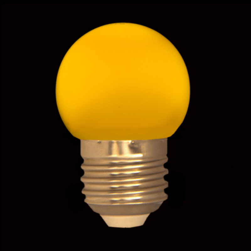 Ampoule LED E27 1W G45 JAUNE - Silamp France