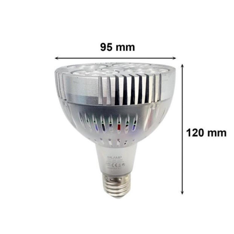 Ampoule LED E27 35W 220V PAR30 24LED 60° Transparente - Silamp France