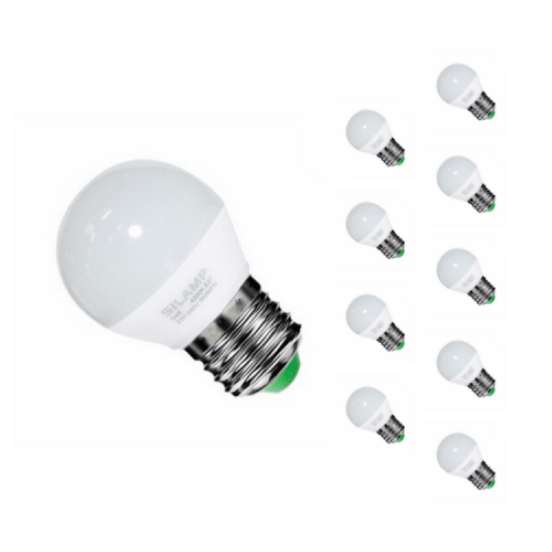 Ampoule LED E27 6W 220V G50 220° (Pack de 10) - Silamp France