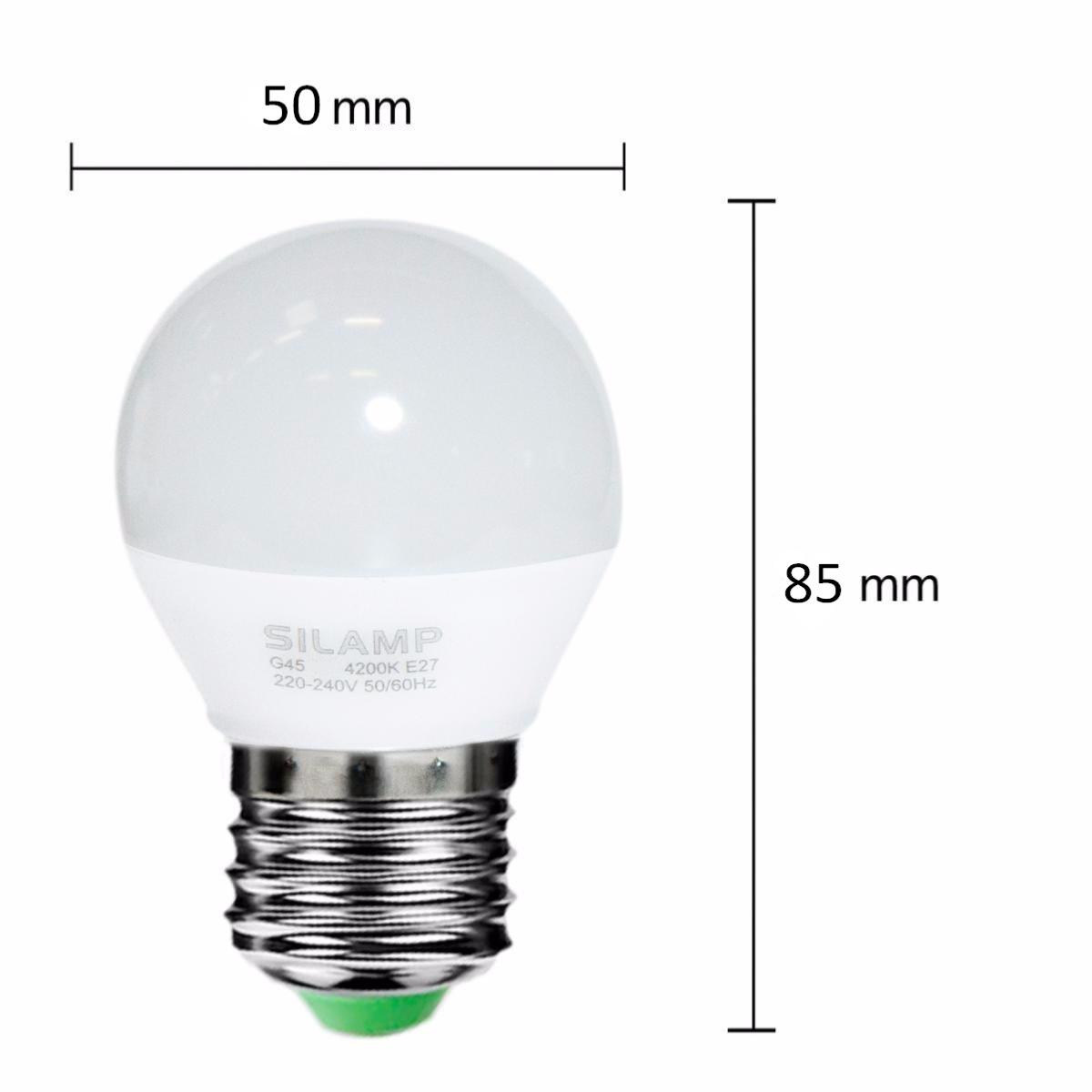 Ampoule LED E27 6W 220V G50 220° (Pack de 5) - Silamp France