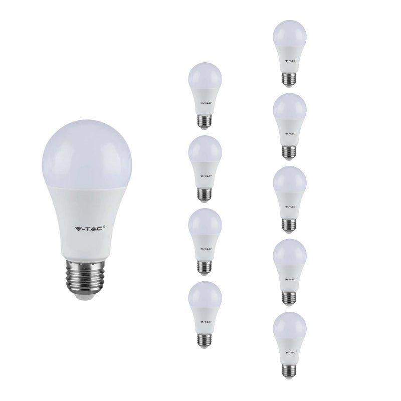 Ampoule LED E27 8.5W A60 200° (Pack de 10) - Silamp France