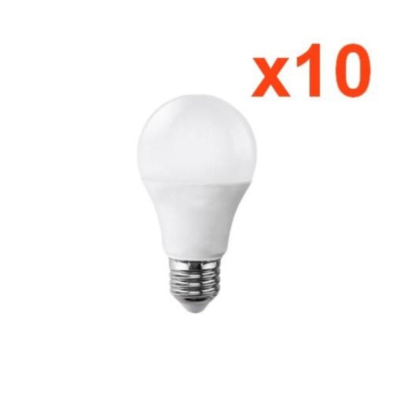 Ampoule LED E27 9W 220V A60 180° (Pack de 10) - Silamp France
