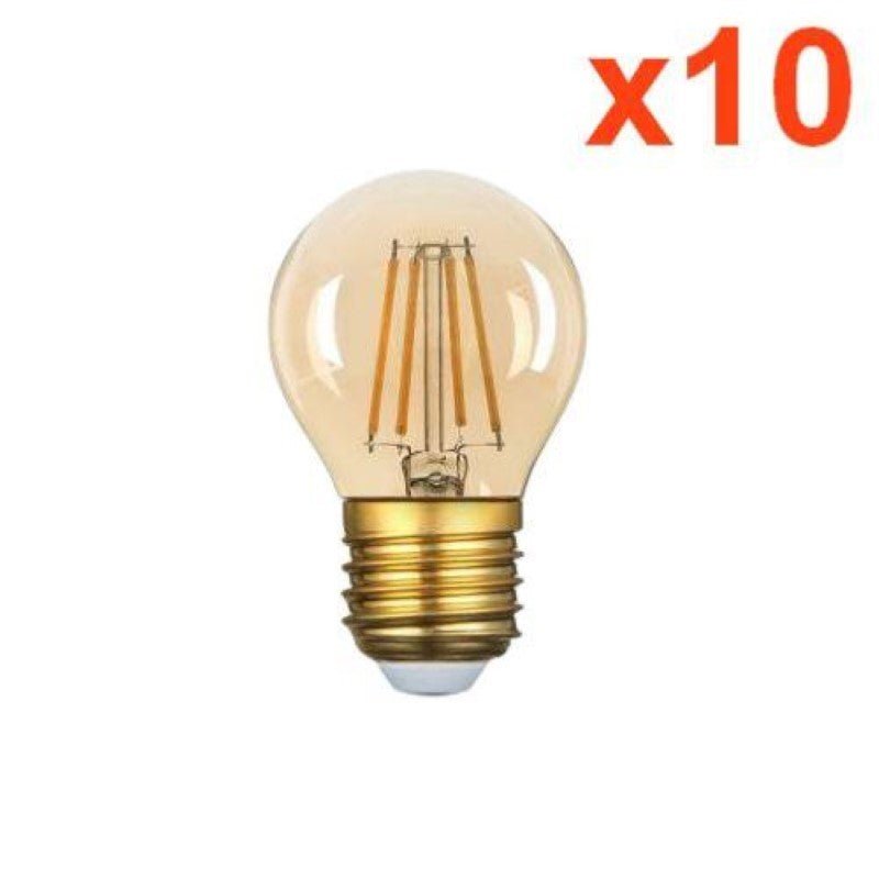 Ampoule LED E27 Filament 4W G45 240° Dimmable (Pack de 10) - Silamp France