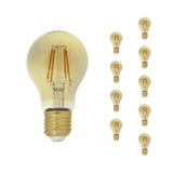 Ampoule LED E27 Filament Dimmable 6W A60 Classique (Pack de 10)