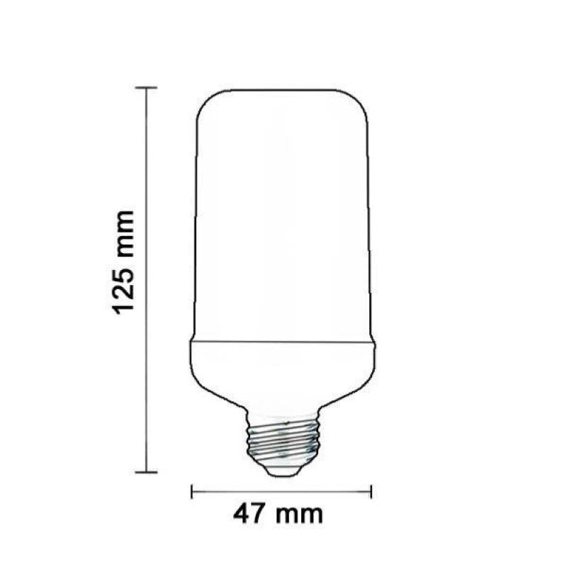 Ampoule LED E27 Flamme 5W 220V - Silamp France