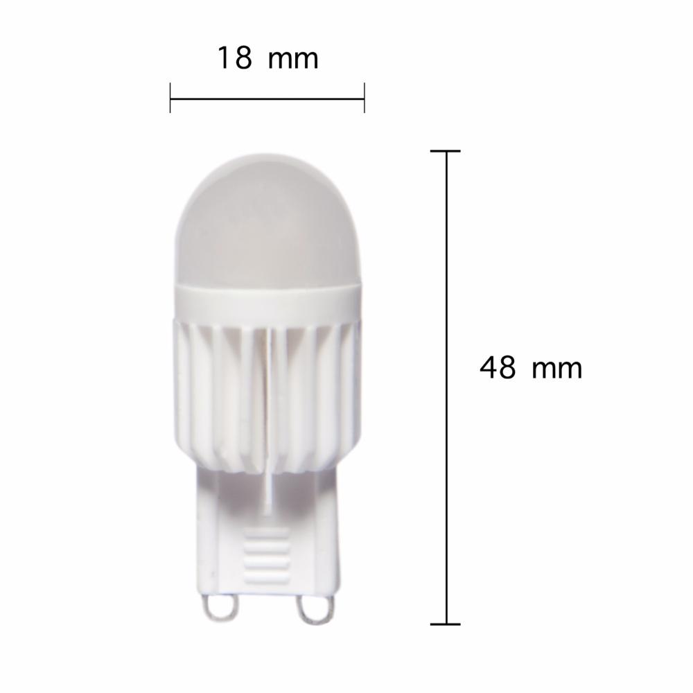 Ampoule LED G9 5W 220V 360° Corps Céramique - Silamp France