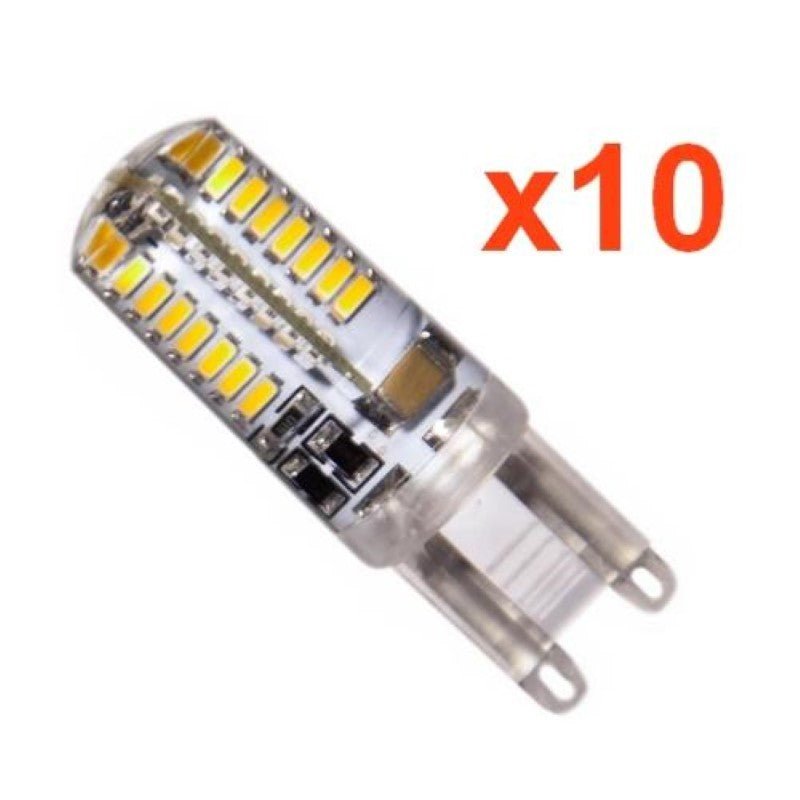 Ampoule LED G9 5W 220V SMD6630 64LED 360° (Pack de 10) - Silamp France
