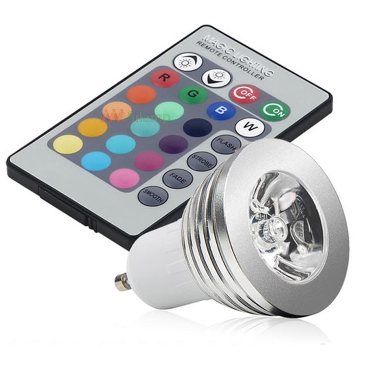 Ampoule LED GU10 3W RGB 220V - Silamp France