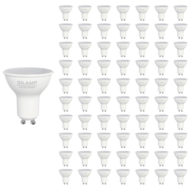 Ampoule LED GU10 6W 220V SMD2835 PAR16 10LED 100° (Pack de 100) - Silamp France