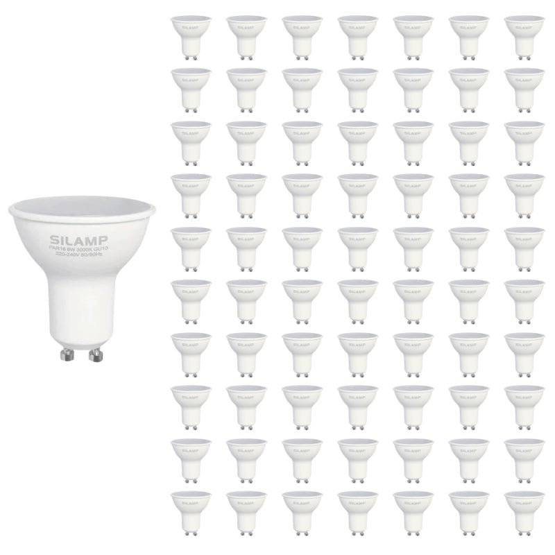 Ampoule LED GU10 8W 220V (Pack de 100) - Silamp France