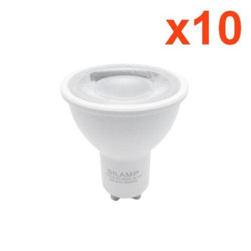 Ampoule LED GU10 Dimmable 8W 220V SMD2835 PAR16 60° (Pack de 10) - Silamp France