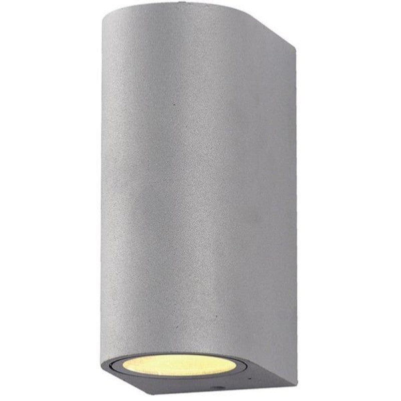 Applique Murale Argent LED IP44 double faisceau GU10 - Silamp France