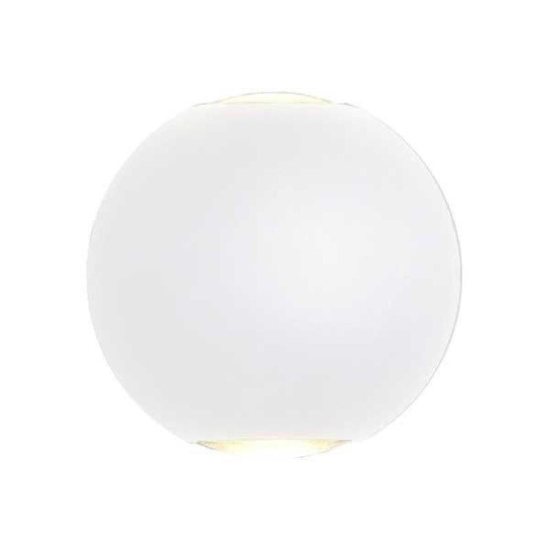 Applique Murale Blanche Design LED Double Faisceaux IP54 6W - Silamp France