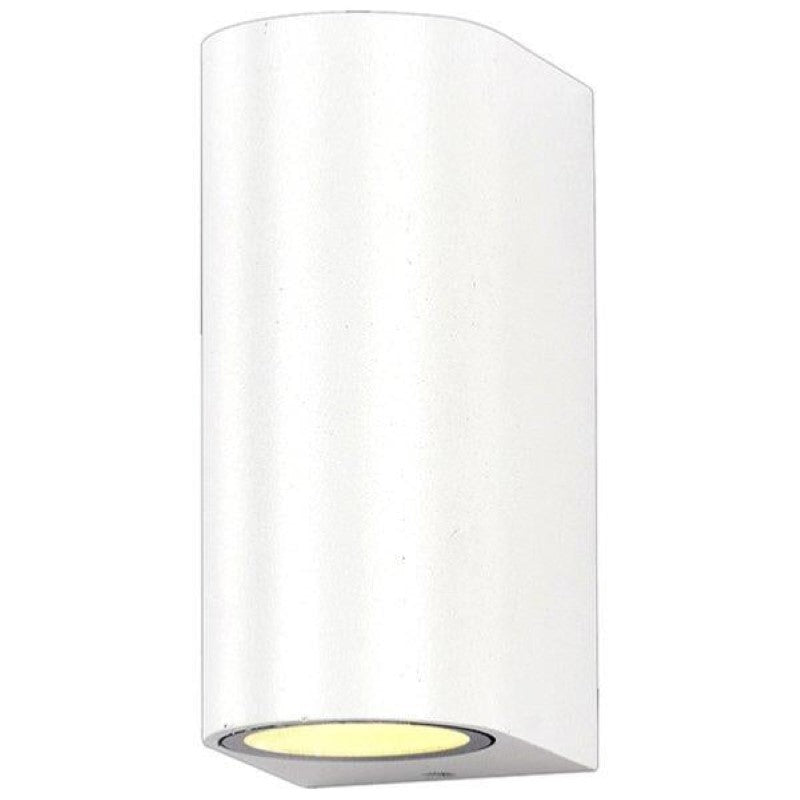 Applique Murale Blanche LED IP44 double faisceau GU10 - Silamp France